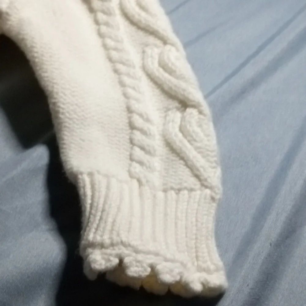 Like New, Baby Gap 3-6 Months Cable Knit Sweater Footed Onesie Coverall - Picture 9 of 13